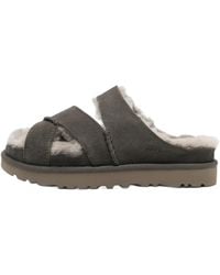 UGG - Greenport Cross Strap Slide "Dense Smoke" 1178470 Dnss" - Lyst