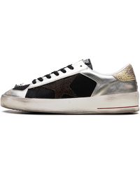 Golden Goose - Stardan Lab Leather And Mesh With Golden Star" Gmf00128 F006429 82783" - Lyst