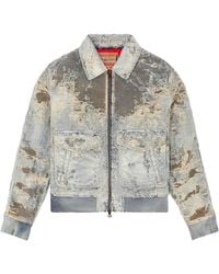 DIESEL - See Through Aviator Bomber Jacket Jackets A1582109L0901" - Lyst