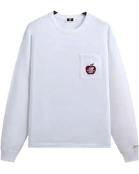 Kith - New Balance Ny Woodblock Long Sleeve Pocket T-Shirt Khm030146 101" - Lyst