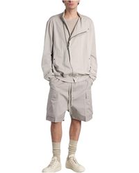 Rick Owens - Hollywood Flight Sweatshirt "Pearl" Ru01F2280 Ba 08" - Lyst