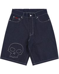 Pleasures - Skull Denim Jorts "Zero - Lyst