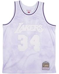 Mitchell & Ness - Nba Shaquille O'Neal Cloudy Skies Swingman Jersey "1996 Los Angeles Lakers - Lyst