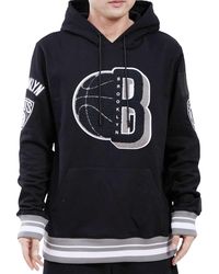 Pro Standard - Nba Brooklyn Nets Mash Up Logo P/O Hoodie Bbn554164 Blk" - Lyst
