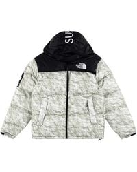Supreme - Tnf Paper Print Nuptse Jacket "Fw19" Su8481" - Lyst
