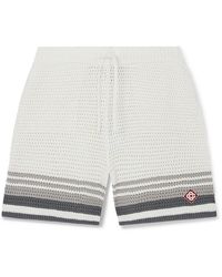 CASABLANCA - Tennis Crochet Shorts Mf24 Kw 934 01 Ex Ce" - Lyst
