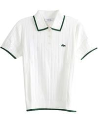 Lacoste - Short Sleeved Polo Collar Golf Sweater "Flour Af9430 X0N" - Lyst