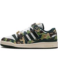 adidas - Forum 84 Low "bape 30th Anniversary Green Camo" Shoes - Lyst