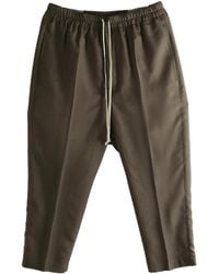 Rick Owens - Drawstring Astaire Cropped Pants "Dark Dust" Rp01F6303 Wg 78" - Lyst