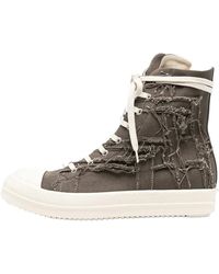 Rick Owens - Scarpe Denim High "Dust Milk Milk" Du01F4800 Slash 3411" - Lyst