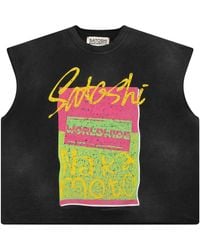 Satoshi Nakamoto - Worldwide Cut Off T-Shirt "Washed" Sat027" - Lyst