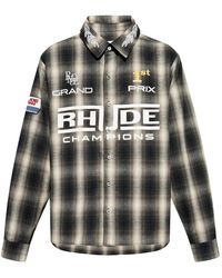 Rhude - Racing Flannel Rhpf24Sr02320" - Lyst