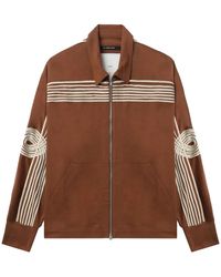 Song For The Mute - 'Applique' Track Jacket 251 Mjk117A Softbrn" - Lyst