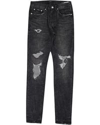 Purple Brand - P001 Low Rise Skinny Jeans Wash Distress" P001 Fgd1222" - Lyst