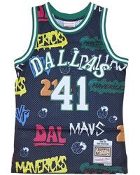 Mitchell & Ness - Slap Sticker Swingman Jersey "Mavericks 1998 Dirk Nowitzki" Tfsm4768-Dma98Dnoblue" - Lyst