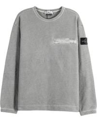 Stone Island - Mineral Dyed Cotton Fleece Oversized-Fit Crewneck Sweatshirt 6100028 S00T7 V0060" - Lyst