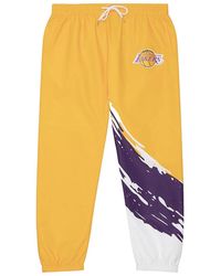 Mitchell & Ness - Paintbrush Warm Up Pants "Nba La Lakers" Pwup3415 Lalyypppmtwh" - Lyst