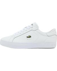 Lacoste - Powercourt Graphic Leather Sneakers 50Sma0152 21G" - Lyst