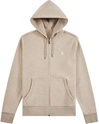 Polo Ralph Lauren - Double-Knit Full Zip Hoodie "Tuscan Heather" 710881517509" - Lyst
