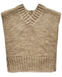 Maison Margiela - Sleeveless Sweater Vest Si0Th0001S17802119M" - Lyst