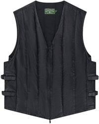 DENIM TEARS - Oakland Leather Vest Dt964" - Lyst