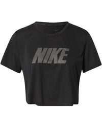 Nike - Dri-Fit One Standard Fit Short-Sleeve Graphic Crop Dd5019 010" - Lyst