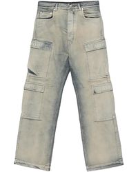 Rick Owens - Denim Double Cargo Jeans "Mineral Pearl" Du02E7361 Dmp 38" - Lyst