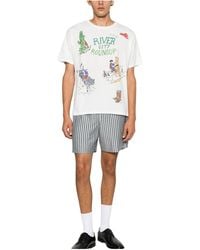 Bode - River City T-Shirt "Cream" Mrf26Cs005 Cream" - Lyst