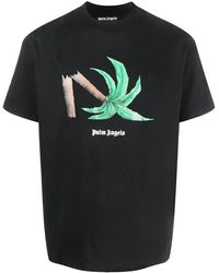 Palm Angels - Broken Palm Classic T-Shirt Pmaa001C99Jer0131055" - Lyst