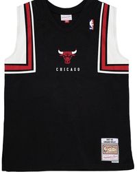 Mitchell & Ness - Authentic Shooting Shirts "Nba Chicago Bulls 1997" Assh1046 Cbu97Pppblck" - Lyst