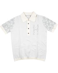 Honor The Gift - H Knit Pattern Polo "Bone" Htg240148 Wht" - Lyst