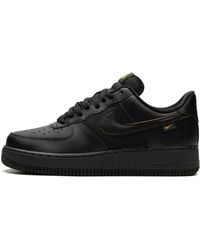 Nike - Air Force 1 '07 "black/university Gold" Shoes - Lyst