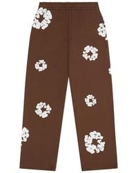 DENIM TEARS - Cotton Wreath Open Hem Sweatpants Dt422" - Lyst