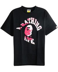 A Bathing Ape - Tie Dye Twist College T-Shirt 1L30 110 042" - Lyst