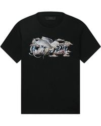 Amiri - Pegasus Script Logo T-Shirt Ss23Mjg015 001" - Lyst