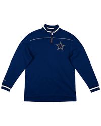 Mitchell & Ness - Nfl Team Issued French Terry 1/4 Zip Pullover "Dallas Cowboys - Lyst