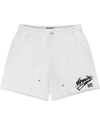 Amiri - 22 Logo Shorts Ss23Mjg008 100 Whit" - Lyst