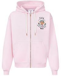 CASABLANCA - Casa Way Mascot Printed Full Zip Hoodie Aw25 Jtp 408 05" - Lyst