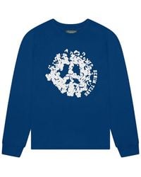 DENIM TEARS - Peace Wreath Long Sleeve T-Shirt Dt214" - Lyst