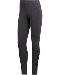 adidas - Essentials Linear Tights Legging "Dark Heather Cf5256" - Lyst