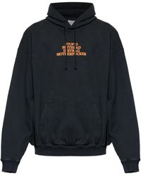 Vetements - Mf Hoodie Me76Hd220B Blac" - Lyst