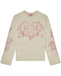 DIESEL - T-Hilary-Ls-Aa1 T-Shirt A23205 0Ljcn 77F" - Lyst