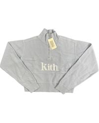 Kith - Hunter Ii Serif 1/4 Zip Sweatshirt "Kyanite" Khw030450 431" - Lyst