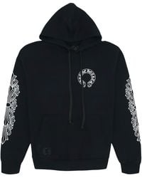 Chrome Hearts - Horse Shoe Floral Pullover Hoodie Chrm0573" - Lyst