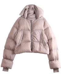 Rick Owens - Funnel Neck Jacket "Rose" Rp02F5774 Npd3 23" - Lyst
