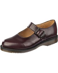 Dr. Martens - Mie Corin Leather Belted Mary Jane Shoes "Comme Des Garcons Burgundy" 14036601" - Lyst