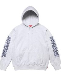 Supreme - Collegiate Sleeve Hooded Sweatshirt "Ash" Su28695" - Lyst