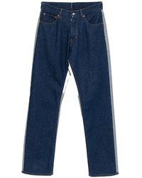 MM6 by Maison Margiela - Split Reversed Denim Trousers Sh0La0016M30018470" - Lyst
