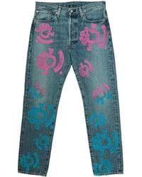 DENIM TEARS - Bstroy Tears 501 Light Wash Jean Dt289" - Lyst