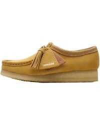 Clarks - Originals Wallabee "Golden Tan Suede" 26180169" - Lyst